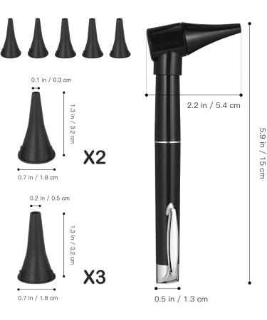 Healifty Otoscope with Light - Compact Ear Diagnostic Tool for Adults Children & Pets | 5 Disposable Covers | No Battery Needed - Buy Online on GoSupps.com