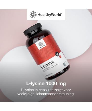 Be Healthy Group doo LLysine Hydrochloride Form 1000 mg per Daily Dose With Zinc 400 Vegetable Capsules Essential Amino Acid Without Additives 6month supply - Buy Online on GoSupps.com