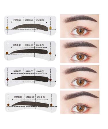 96PC Eyebrow Stencil Set | 12 Elegant Styles & 6 Reusable Tools for Perfect Makeup | International Shipping Available - Buy Online on GoSupps.com