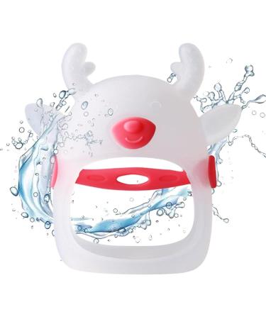 Neamou Red Silicone Brain Shape Teether for Infants - Soothing Gum Relief & Hand Pacifier (4-8 Months) - Buy Online on GoSupps.com