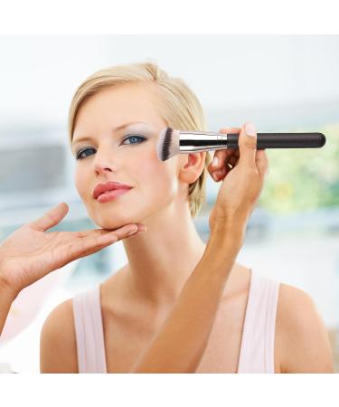 ZXCHOME Foundation Brush 3 Pieces Professional Make Up Contouring Brushes Concealer Brush with Soft Synthetic Fiber for Applying Liquid Foundation Blending Makeup on the Face - Buy Online on GoSupps.com