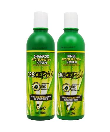 BOE Crece Pelo Shampoo + Rinse 12 oz Combo Set!!