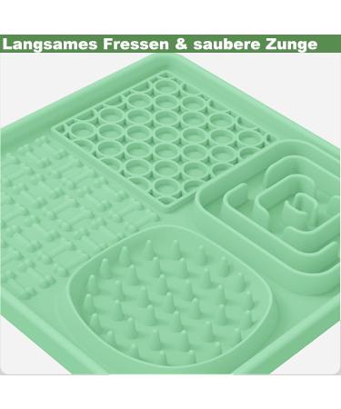 Aodaliy Silicon Lick Mat for Dogs & Cats | BPA-Free | Large Suction Cup Pet Lick Mats for Bathing & Grooming (Green & Pink) - Buy Online on GoSupps.com