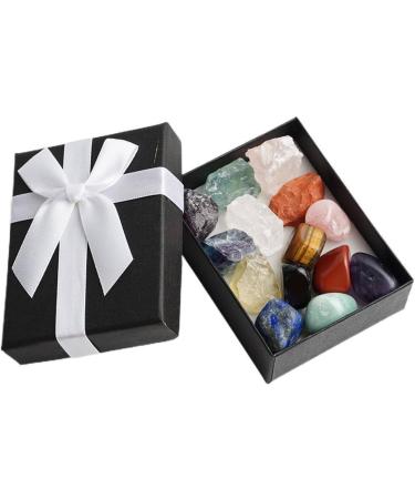 7pcs Crystals and Stones Set Crystal Set Box Natural Stone Gemstone Quartz Ornament Home Craft Mother's Day Present (Color : Q Size : 1 SET) 1 SET Q - Buy Online on GoSupps.com