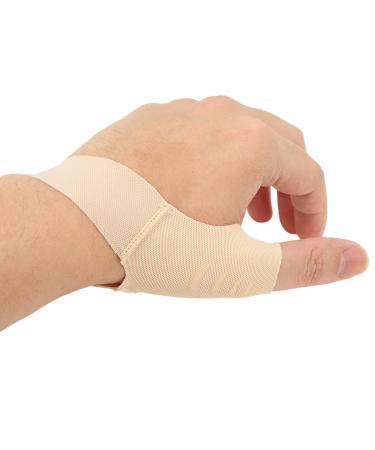 1pc Wrist Thumb Support Brace Soft Breathable Thumb Compression Sleeve Protector for Tendonitis Improve Thumb Joint Soreness (Skin Color) (M)