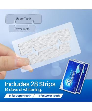 Teeth Whitening Strips Tooth Whitening Kits: 14 Treatments Whitening Strips Safe for Enamel Non-Sensitive Formula Pack of 28 Teeth Whiteing Teeth Whitener Strips - Buy Online on GoSupps.com