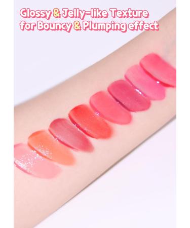 COLORGRAM Juicy Drop Tint 02 Peach Dew | Highly Pigmented Lip Gloss & Glowing Stain - Buildable Blendable Fruity Colors - Buy Online on GoSupps.com