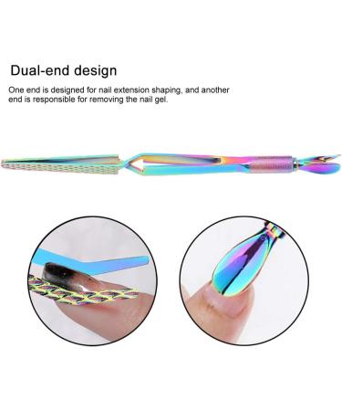 Nail Clips for Professional Stainless Steel Cuticle Pusher Tool with Dual End Design Nail Curve Pinching Tool Multi Function Nail Extension Shaping Tool Nail Tools for New Beginne - Buy Online on GoSupps.com