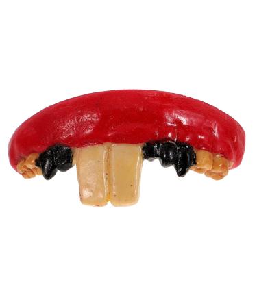 Coheali Halloween daring liberation Free teeth creepy teeth hinterw ldler teeth halloween-tooth costume decorative halloween teeth funny prosthesis teeth pirate costume plastic form plasma