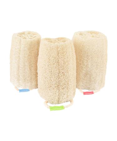 Natural Exfoliating Loofah Sponge - eco Friendly Organic Loofah Luffa Sponges  Body Scrubber for Shower Scrubbing  Egyptian Real Loofa  Bath Puff for Bathing  Spa  Massaging Daily Skin Cleansing Care