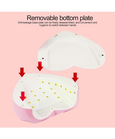 UV-LED Nail Lamp | Professional Heart-Shaped Nail Dryer with 3 Timers | Perfect Nail Art Tools for Home & Studio (EU) - Buy Online on GoSupps.com