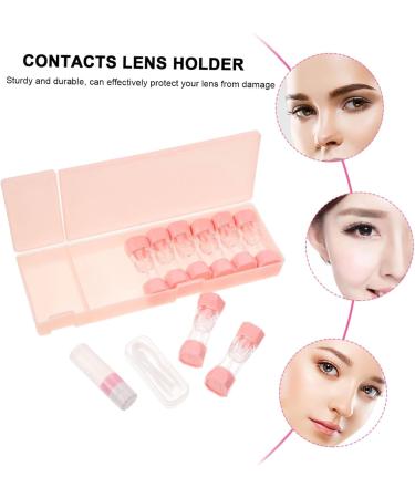 Homsfou 8-Color Contact Lens Cases - Eye Protection & Organizer | Durable PP Stylish Rosa - 21x7x2.5cm - Buy Online on GoSupps.com