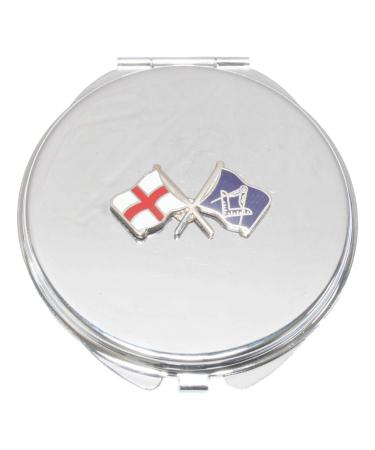 Masonic England Compact Mirror Handbag Gift With Free Engraving 233