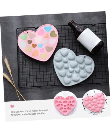 BESTonZON 8 Pcs Mold Mousse Cake Heart Keychain Chocolate Heart Firefighter Gifts Christmas Candy Heart Muffin Love Shaped Cake Mould Candy Chocolate Food Grade Silicone Halloween Jelly Bluex4pcs 17.1x15.1cmx4pcs - Buy Online on GoSupps.com