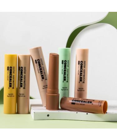 Concealer Stick 6 Colors Makeup Concealer Lightweight Face Neutralizer Color Correction Personal Cosmetic for Natural Looking Finish - Buy Online on GoSupps.com