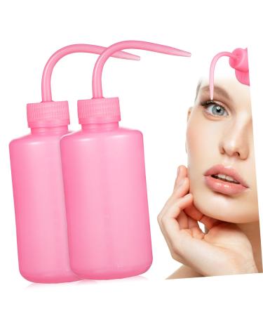 HONMEET 2pcs Eyelash Shampoo Bottle Water Bottle For Eyelash Extensions Water Container Soft Bottle False Eyelashes Plastic Wash