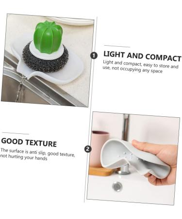 Ciieeo 4 Pcs Box Silicone Soap Dish Wood Trays Vessel Sink Kitchen Sink Sponge Dish Soap Dish for Shower Sponge Soap Wood Pallets Soap Holder for Bathroom Silica Gel Wooden Sponge Holder - Buy Online on GoSupps.com