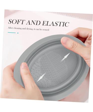 FRCOLOR Makeup Brush Cleaner - 2 Pcs Cleaning Pad Brush Washing Mat | Grey 14.5x11cm - Buy Online on GoSupps.com