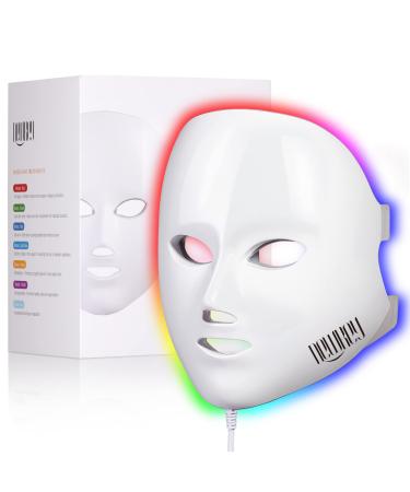 NEWKEY Red Blue Light Therapy for Face LED Face Mask Light Therapy for Acne Wrinkles LED Light Therapy Facial Photon Mask Korea PDT Technology for Wrinkles I Acne Treatment