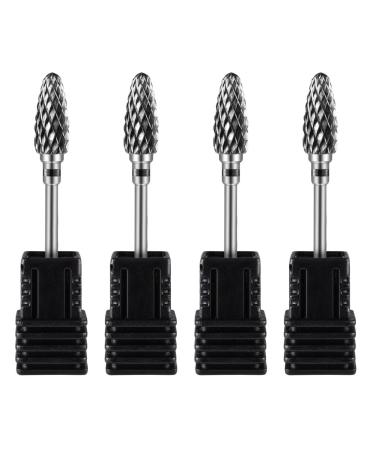 POPETPOP 4pcs Nail Polisher Nail Grinding Drill Bit Electric Manicure Drill Bit Head Nail Bits Nail Stamping Polish Russian Manicure Drill Bits Cuticle Drill Bit Polishing Heads for Nail 7x1.3cmx4pcs As Shown 4x4pcs