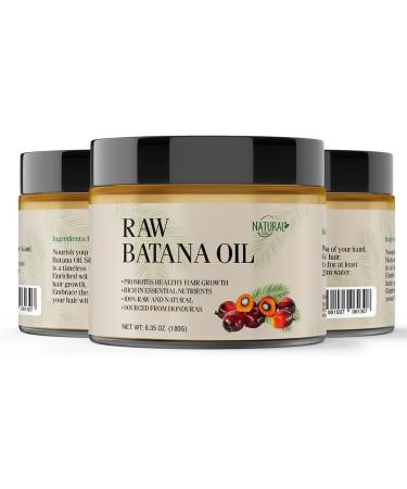 Raw Batana Oil For Hair Growth | 180g | 100% Batana Oil From Honduras | Batana Oil For Hair Growth Dr Sebi | Repairs Damaged Hair & Reduces Hair Loss | Healthier & Thicker Hair - Buy Online on GoSupps.com
