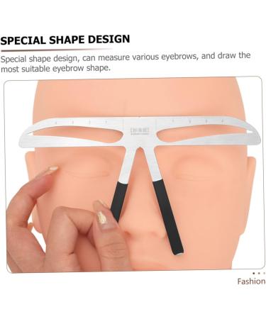 Mikinona Makeup Gadgets Makeup Tools Eyebrow Bow Mapper Tool Stainless Eyebrow Ruler for Girl Eyebrow Pencil Triangle - Buy Online on GoSupps.com