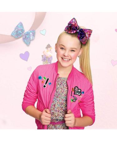 Siwa Style 8 Inch Large Mermaid Hair Bow Alligator Clips - Perfect Xmas Gift for Girls - Buy Online on GoSupps.com