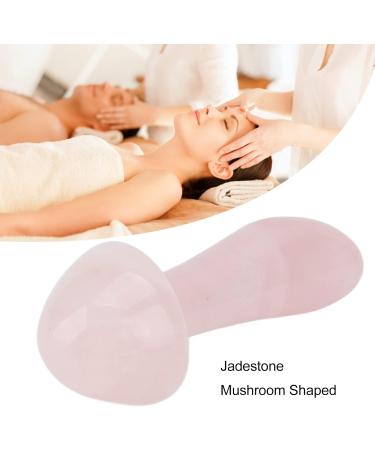 Gua Sha Massage Stones with Mushrooms Skin Care Blood Circulation Professional Mushroom Shoulder Massager for Women (Rose Quartz) - Buy Online on GoSupps.com