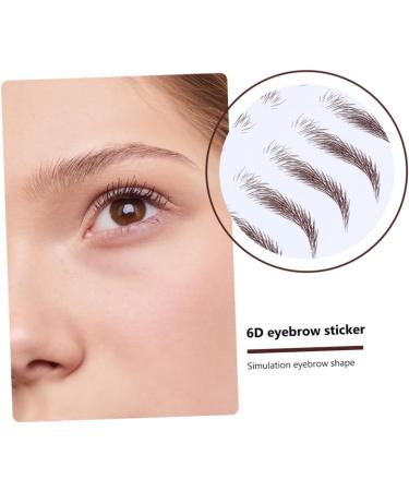 NOLITOY 4pcs Girl Water Female Women Tool Eyebrow for Sticker Makeup Shaping Fake Eyebrows Like False Hair - Buy Online on GoSupps.com