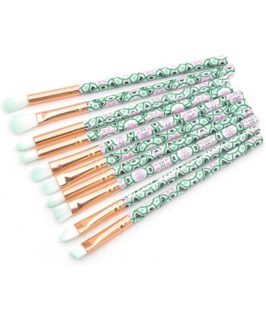 Ipetboom 10pcs Makeup Green Plastic Supplies Eyeshadow Care Eye Beauty Handle Hair Cosmetic - Buy Online on GoSupps.com