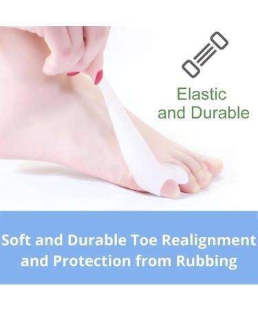 HAOSEM 2Pcs Gel Bunion Corrector Pad - Bunionette Straightener & Pinky Toe Protector for Pain Relief - Buy Online on GoSupps.com