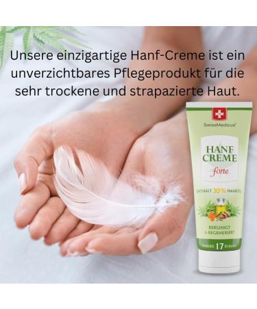  SwissMedicus SwissMedicus Strong Hemp Cream | Soothes and regenerates | Suitable for intensive treatment of dry sensitive and irritated areas | 30% premium hemp oil | 75 ml - Buy Online on GoSupps.com