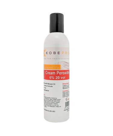 Kobe Cream Peroxide - Works with All Brands of Hair Bleach Hair Colour/Tint & Lightening Powder - Choice of Strength & Pack Size - 250ml - 6% (20 vol) 250 ml (Pack of 1) 6% (20 vol)