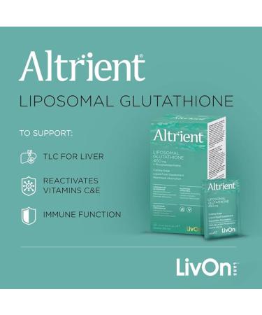 Altrient Liposomal Glutathione by LivOn Labs/LivOn Laboratories GSH Lypo-Spheric Glutathione - Liposomal Setria Glutathione - 30 sachets - Buy Online on GoSupps.com