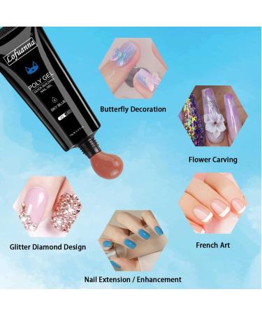 Lofuanna Poly Gel 15ml - Fast-Building Dark Nude Nail Extension Gel | Soak Off UV/LED | Acrylic Builder Gel for Perfect Nails - Buy Online on GoSupps.com