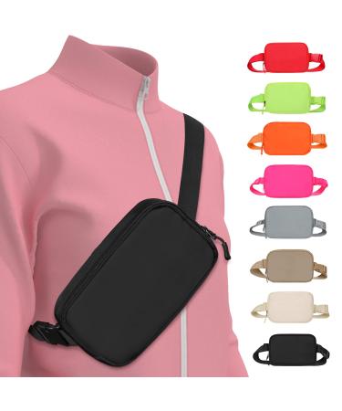 LLYWCM Fanny Packs for Women - Belt Bag for Women - Fanny Pack Crossbody Bags - Black Fanny Pack with Adjustable Strap Fashion Cross Body Fanny Pack for Running Workout Hiking Travel(Black) - Buy Online on GoSupps.com