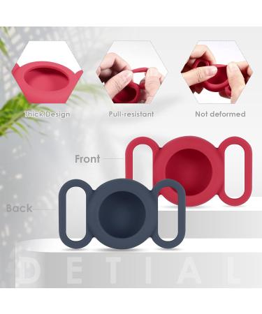 Shop Airtag Dog Collar & Silicone Cover for GPS Tracking | Anti-Loss & Safety Pet Accessories (Blue-Red) - Buy Online on GoSupps.com