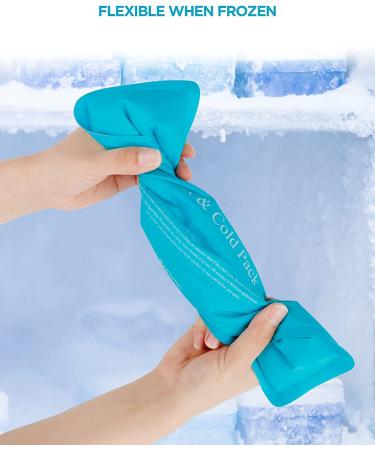 Comfytemp Reusable Gel Back Ice Pack - Hot & Cold Therapy Wrap for Lower Back Pain Relief | Flexible Cold Compress with Strap for Sciatica & Lumbar Support - Buy Online on GoSupps.com