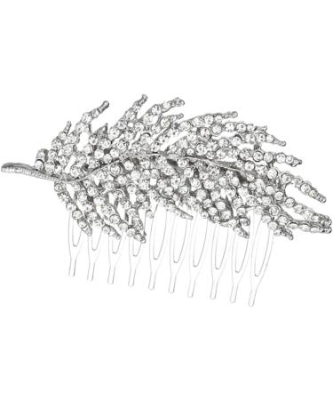FRCOLOR Set of 2 Bridal Hair Accessories Rhinestone Headpiece Hair Comb with Rhinestone Hair Clips Tiara Hair Accessories for Wedding Headpiece for Bride Dress Headpiece Branch - Buy Online on GoSupps.com