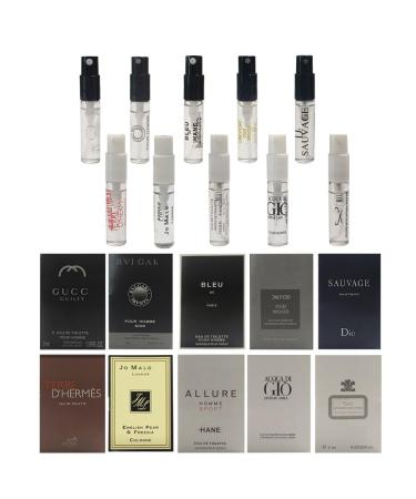 Men s Designer Fragrance Sampler Cologne Samples Set for Men Travel (10PCS) - Buy Online on GoSupps.com