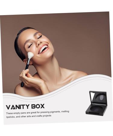 Healeved 4pcs Blush Box Eyeshadow Box Eyeshadow Supplies Empty Highlighter Case Eyeshadow Powder Plastic 5x5cm Black - Buy Online on GoSupps.com