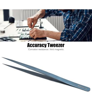 Accuracy Tweezer Portable Stable Tweezers for Cellphone PC Soldering Straight Pointed Tip Repair Aluminum Alloy (Blue) - Buy Online on GoSupps.com