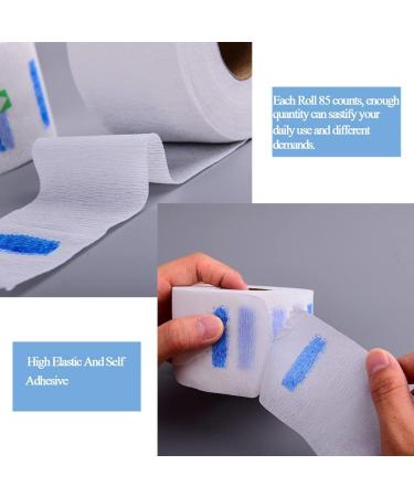 85 Sections White Disposable Barber Neck Strips - Stretchy Hairdressing Collar Towels for Salon Haircut Coloring & Styling - Buy Online on GoSupps.com