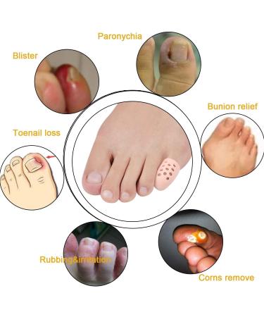 Yimanduo 10-Piece Breathable Gel Toe Protectors for Pain Relief - Ideal for Corns, Blisters, Ingrown Toenails - Women and Men - Buy Online on GoSupps.com