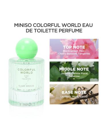 MINI-SO Perfume for Women EDT Luxury Perfume with Long Lasting Fragrance for Everyday Wear Fruity Fresh Scent Colorful World Serie (Glade Breeze) 50ML - Buy Online on GoSupps.com