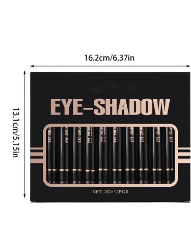 Double-sided cream eyeshadow stick eyeshadow on both ends - 12 colorants - Buy Online on GoSupps.com