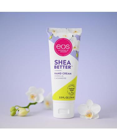 eos Shea Better Hand Cream - Vanilla Cashmere | 2.5 oz | Instant Hydration & Lasting Protection - Buy Online on GoSupps.com