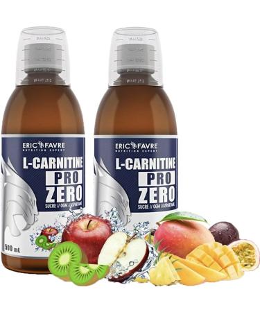 L-Carnitine Liquid Pro Zero Vegan Carnitine Enriched with Green Tea Sugar Free Fat Burner for Sports Draining Slimming Drink L-Carnitine French Laboratory Eric Favre Apple Kiwi - Buy Online on GoSupps.com