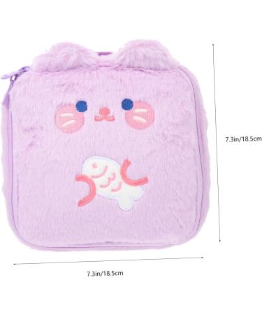 Healifty Plush Storage Bag Set - Decorative Purse Organizer for Menstrual Pads and Napkins - Buy Online on GoSupps.com