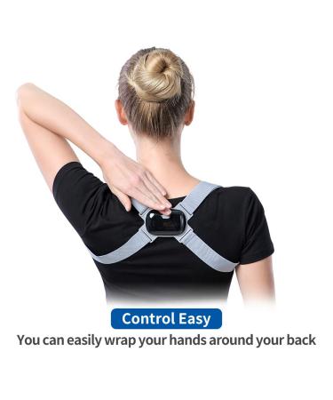CHILIKI Posture Corrector & Trainer with Intelligent Sensor Vibration Reminder - Adjustable Upper Back Brace for Men, Women, Kids | Universal Size - Buy Online on GoSupps.com